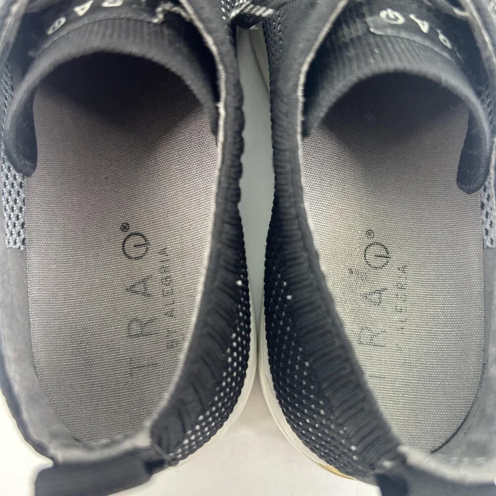 TRAQ By Alegria Shoes Womens Size 6.5 EU 37 Black Slip Resistant Walking Sneaker